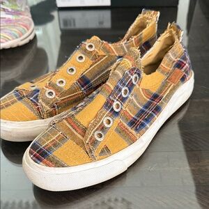 Blowfish Multicolor Plaid Sneakers